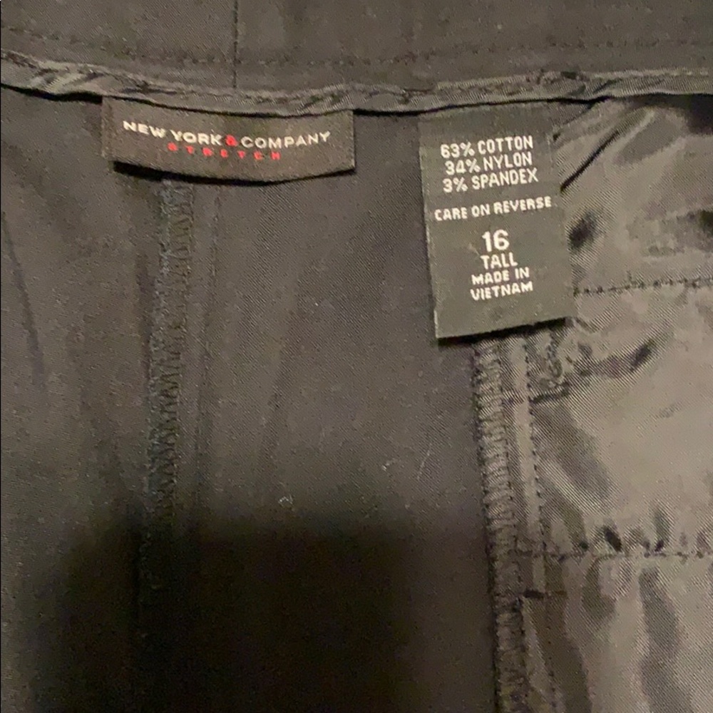 Black wide leg  dress pants